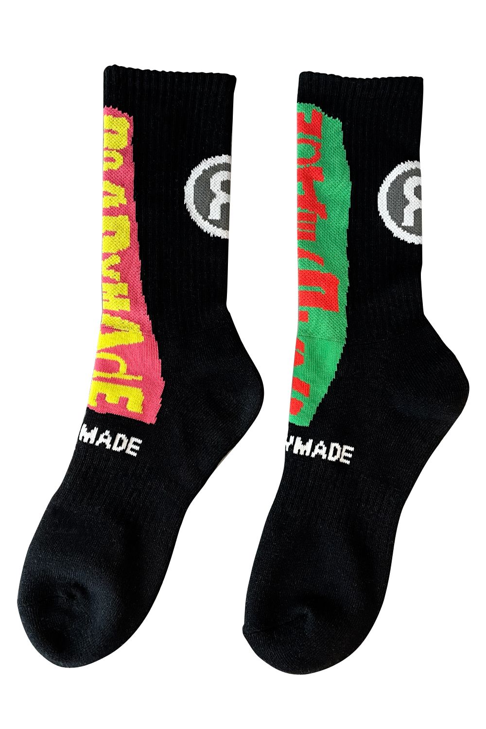 READYMADE レディメイド / 3P LOGO CREW SOCKS READYMADE レディメイド SS23 3P CREW SOCKS / BLK -NUBIAN