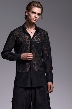 CROSS-Lace Shirt / クロスレース シャツ