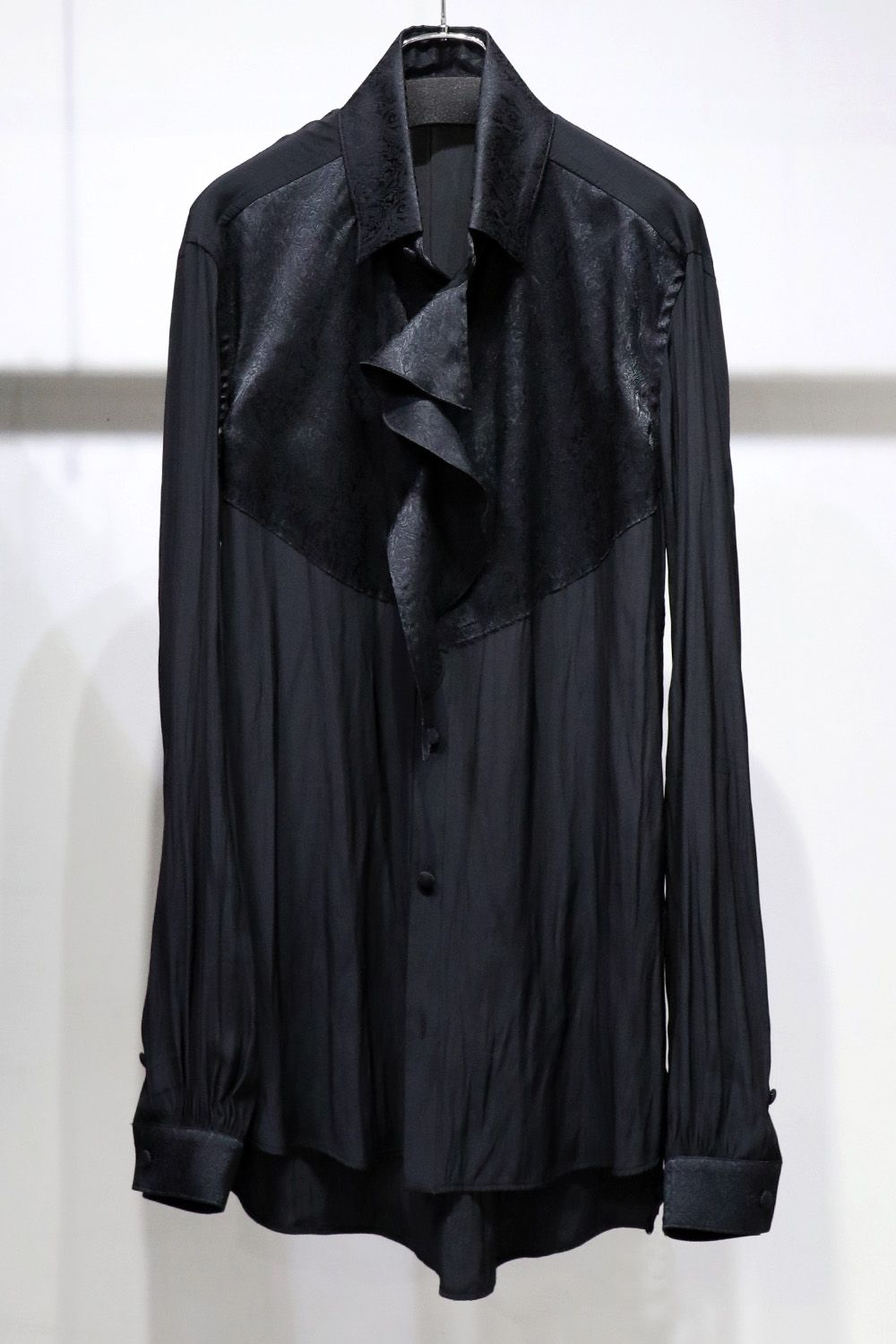 Decine & PaisleyJQD Single Frill Shirt / デシン&ペイズリージャガード シングルフリルシャツ