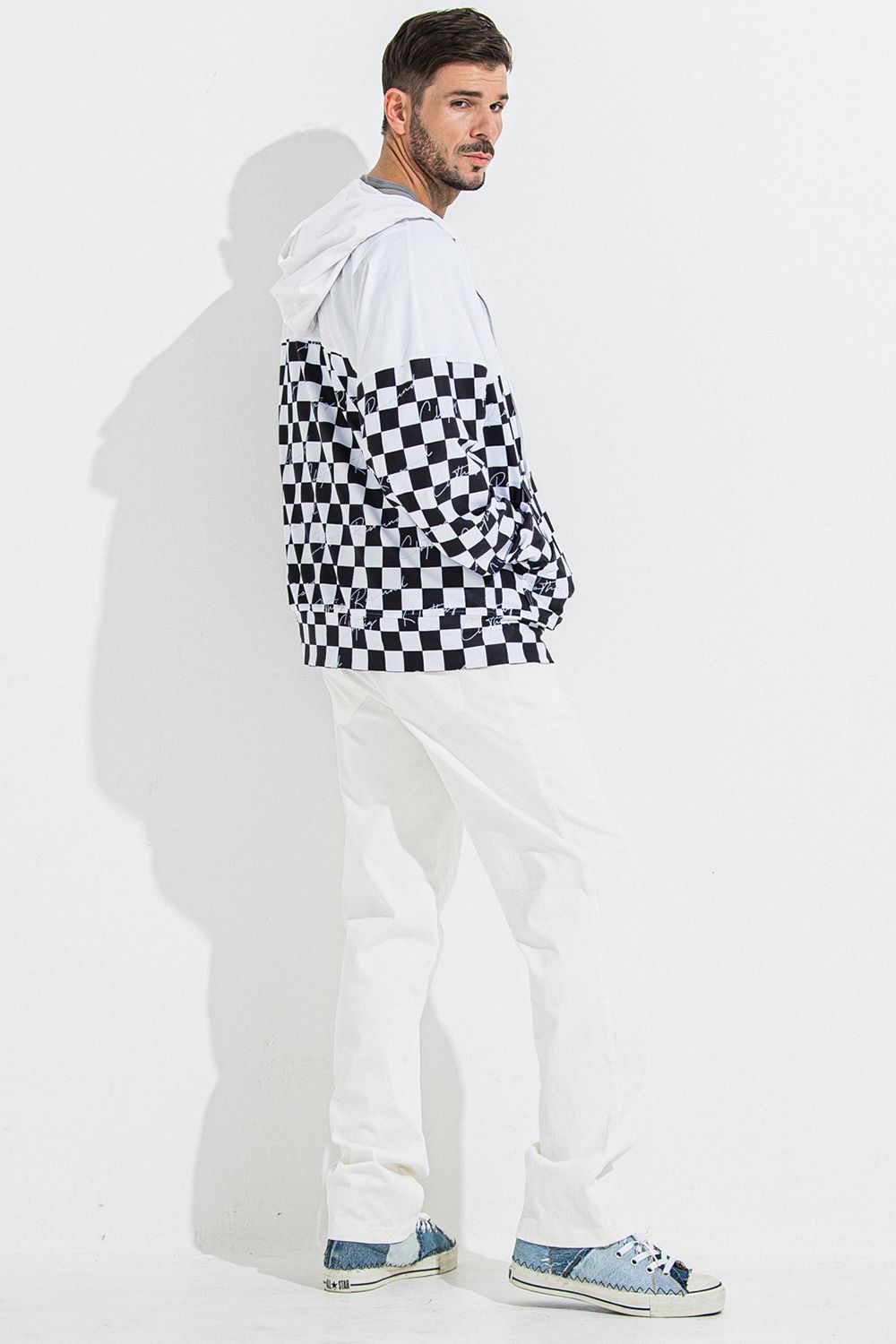 DENIM JERSEY WIDE PT / デニム ジャージ ワイド パンツ