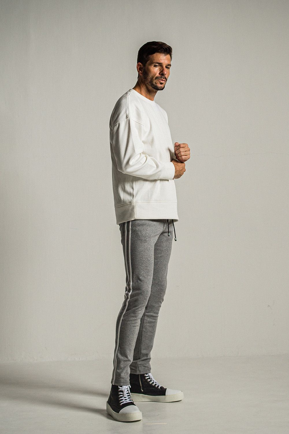 VELOURS FLEECE THERMAL LOOSE TRAINER / ベロア フリース サーマル ルーズ トレーナー