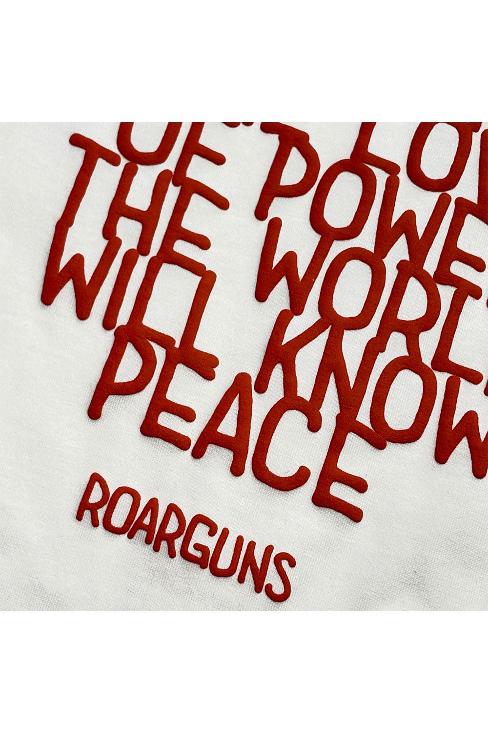 ORG/CO S/TEE MESS/SW / オーガニックコットン ショートスリーブ Tシャツ / メッセージプリント スワロフスキー