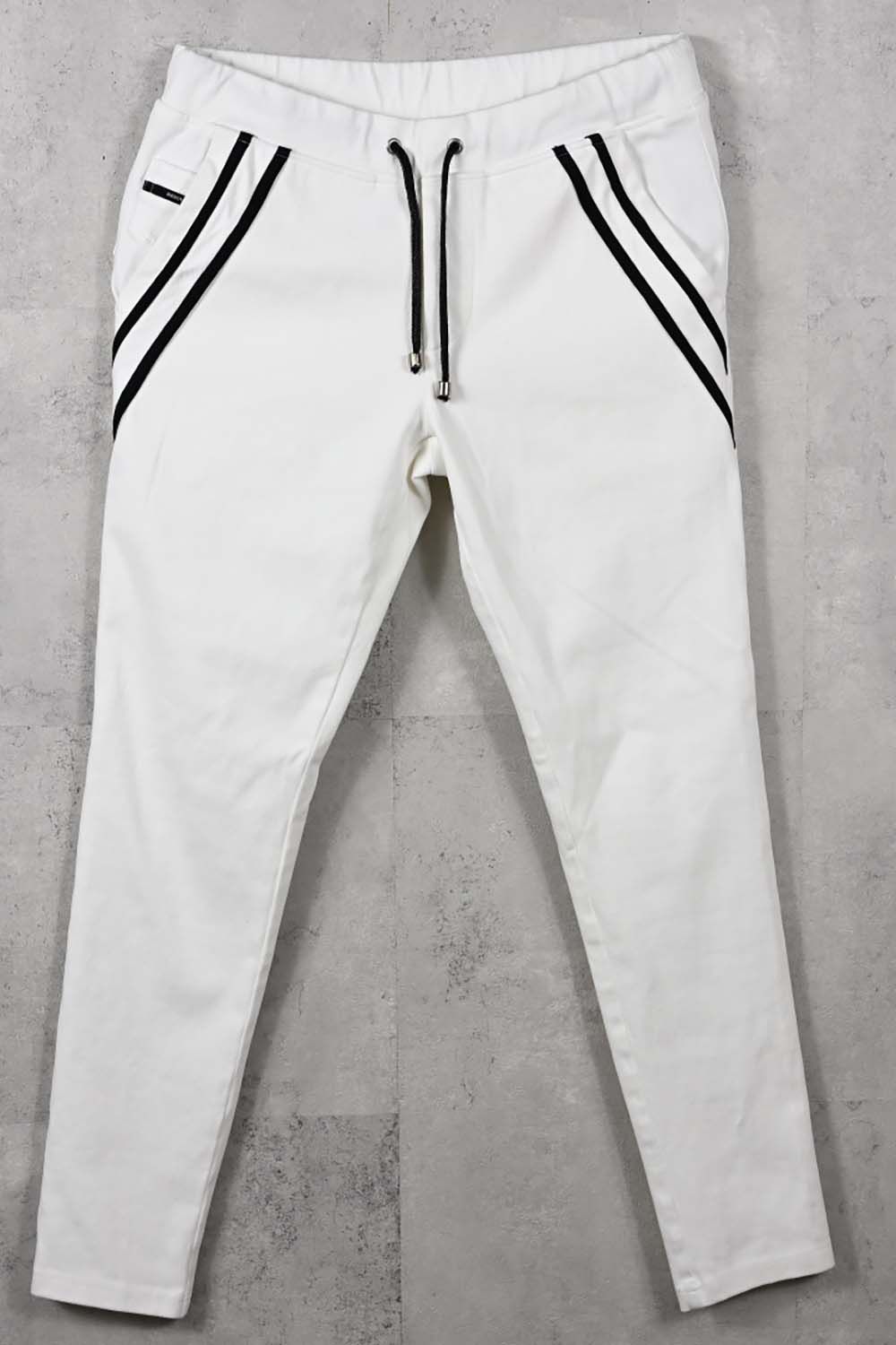 EX DENIM JERSEY EDGE PT / デニム ジャージ エッジ ラインパンツ