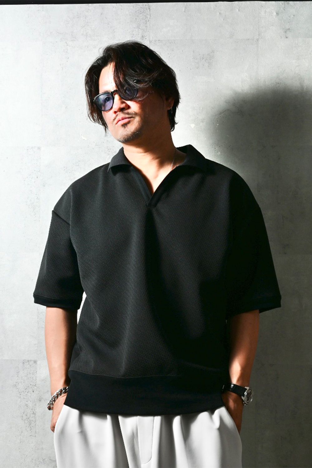 blisterpolo / オーバーサイズスキッパーポロ