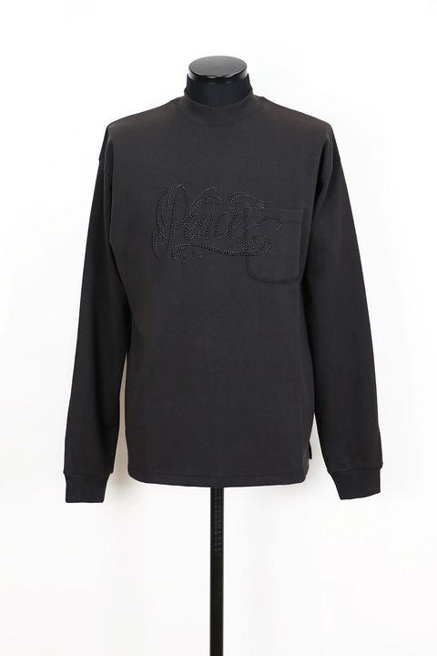 POCKET L/S T PEACE / ポケット ロングスリーブ Tシャツ ピース メタルスタッズ