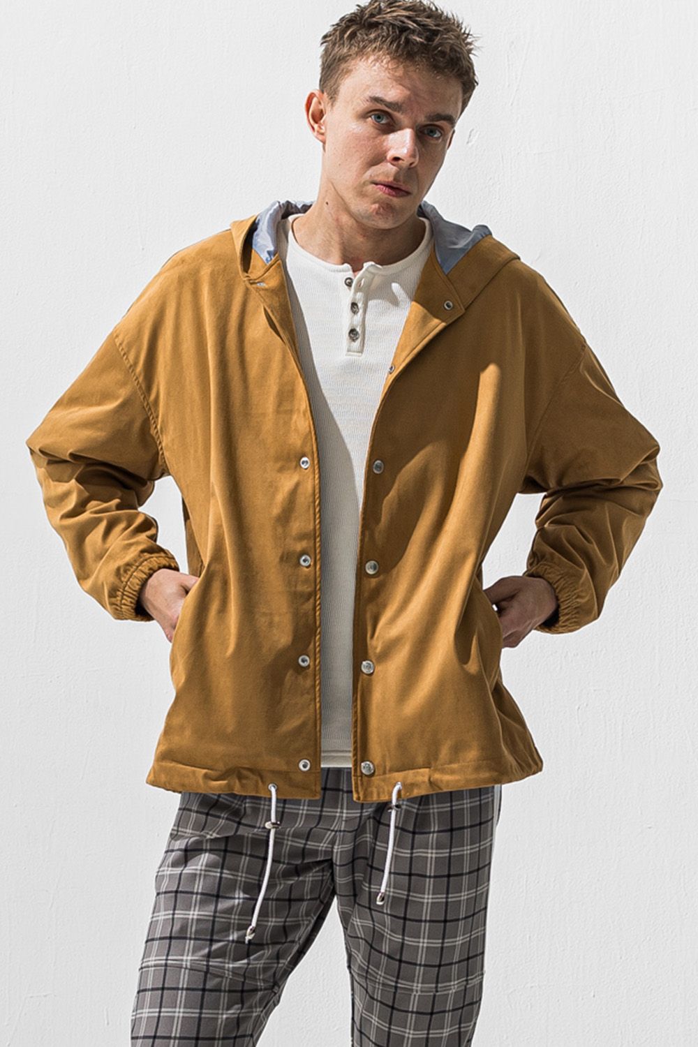 suede coach hoodie / エコスエード コーチ フーディー