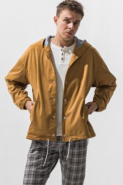 suede coach hoodie / エコスエード コーチ フーディー