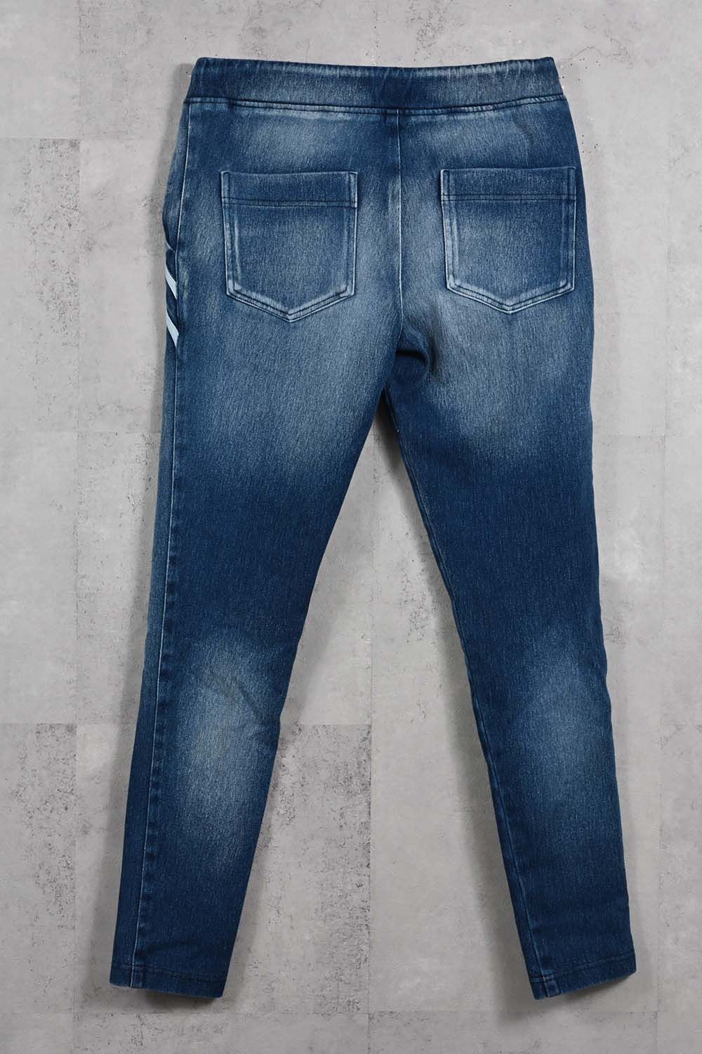 EX DENIM JERSEY EDGE PT / デニム ジャージ エッジ ラインパンツ