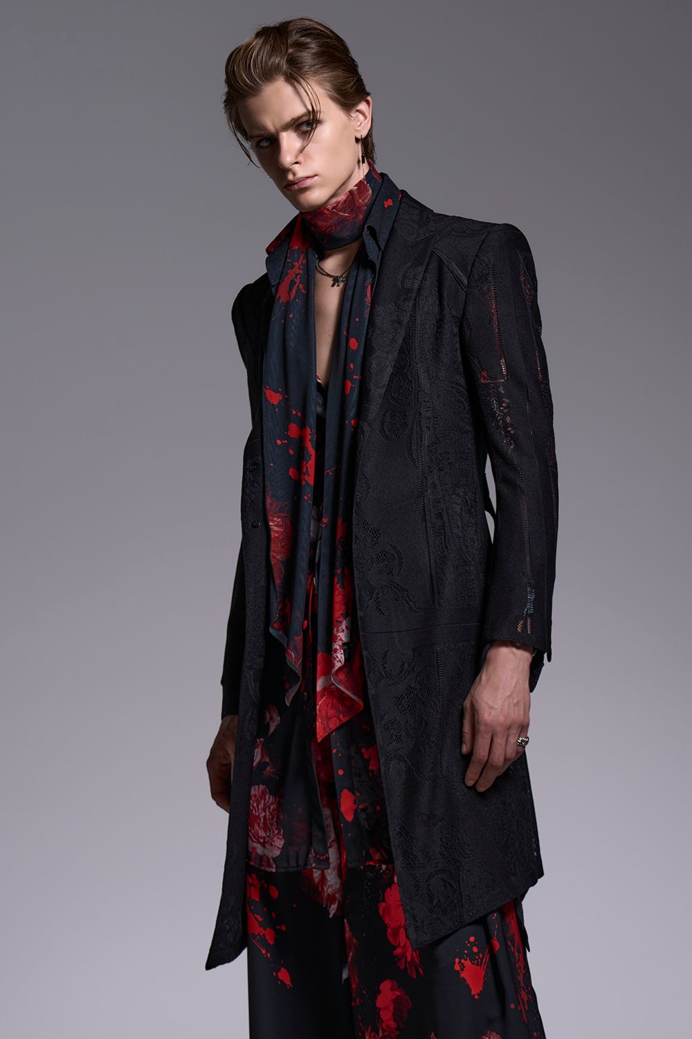 Flora Mesh Flare Shirt / フローラメッシュ フレアシャツ