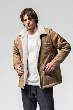 SUEDE FUR COVER ALL / スウェード ファー カバーオール