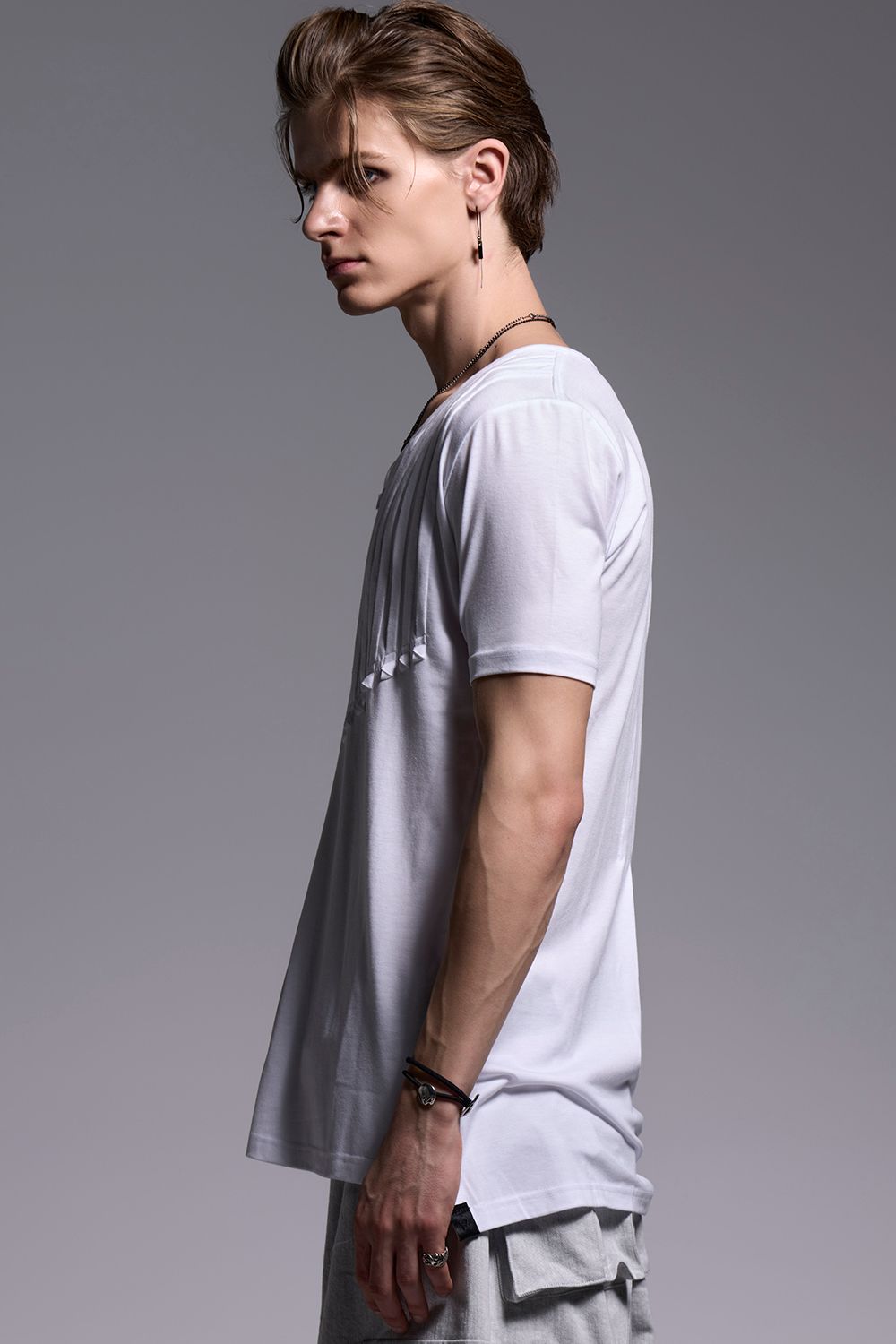 BEATENJIKU Cut Frill-T / ベア天竺 カットフリル Tシャツ