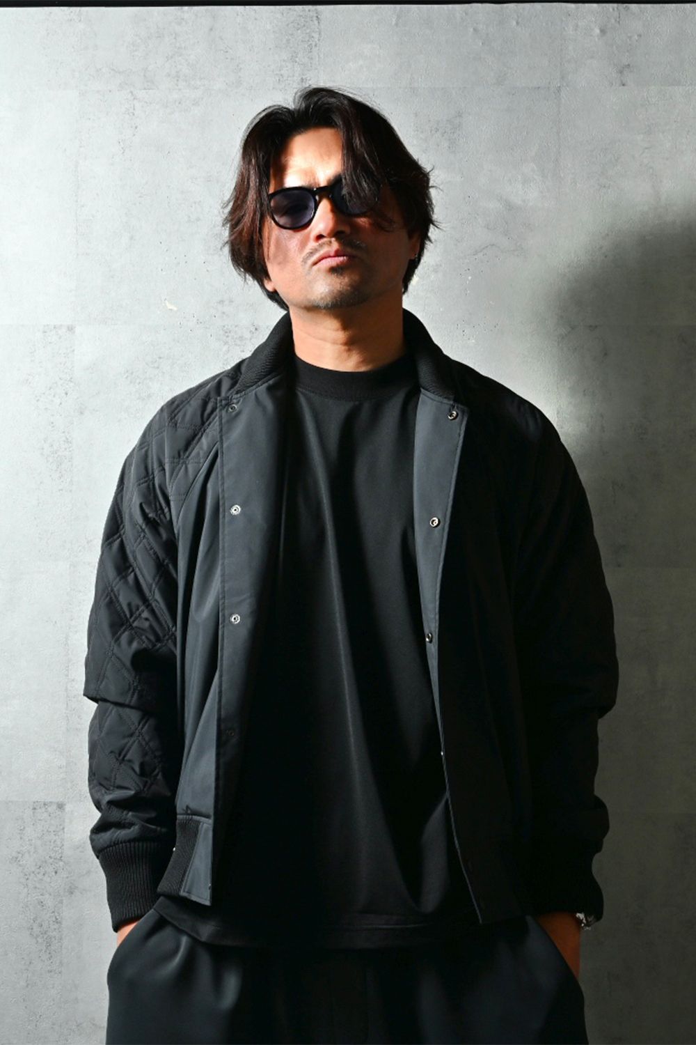 PB Varsity jacket / ラグランスリーブ キルティング バーシティージャケット