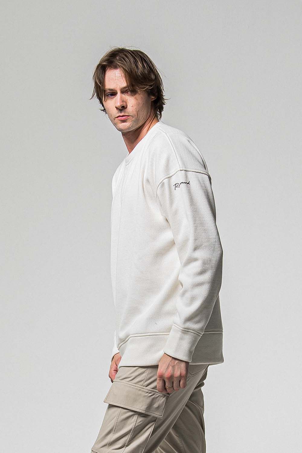 VELOURS FLEECE THERMAL LOOSE TRAINER / ベロア フリース サーマル ルーズ トレーナー