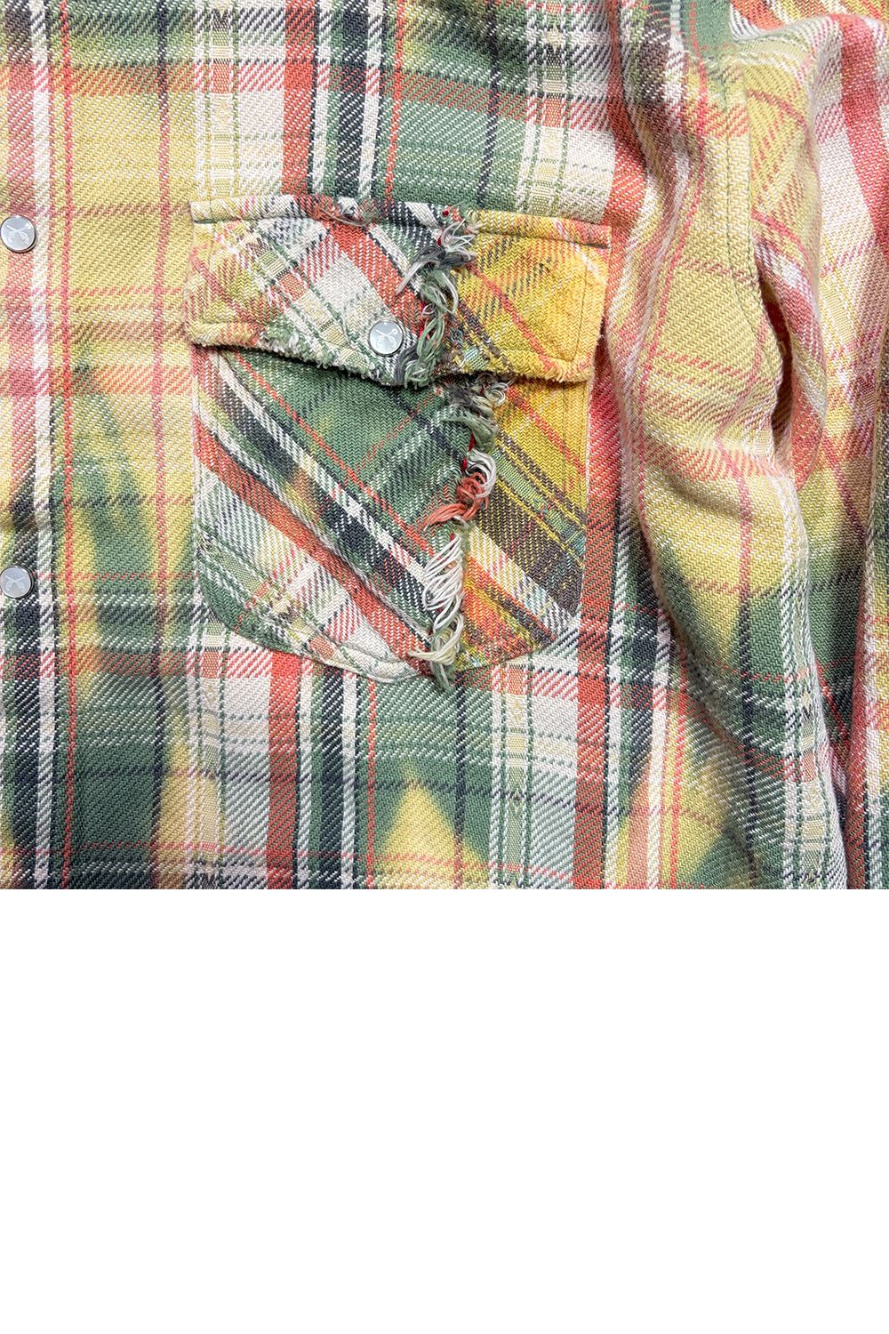 CO CHECK SHIRT / Peace / コットン チェック シャツ Peace METAL HOTFIX