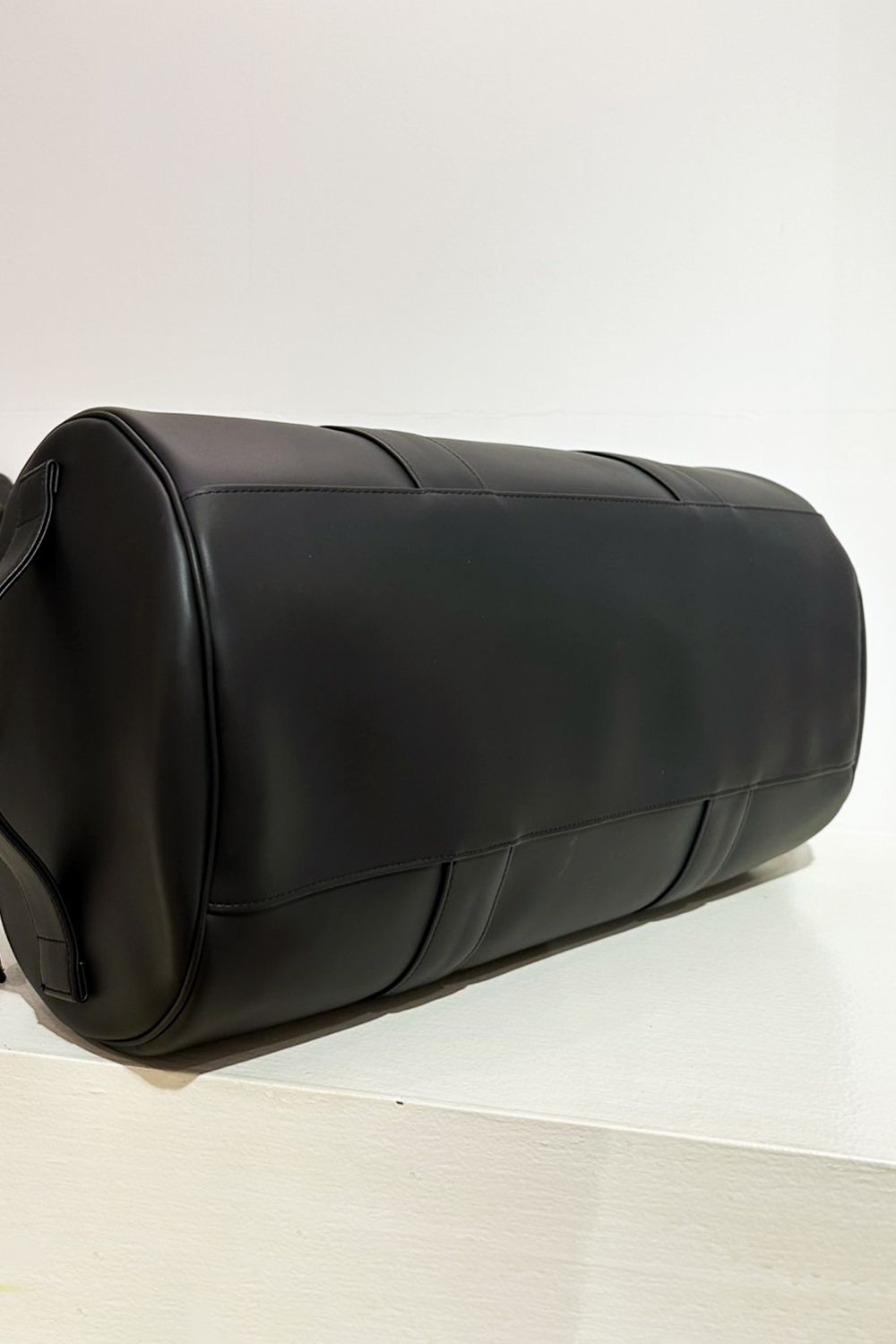 LEATHER BOSTON BAG / シンセティックレザー ボストンバッグ