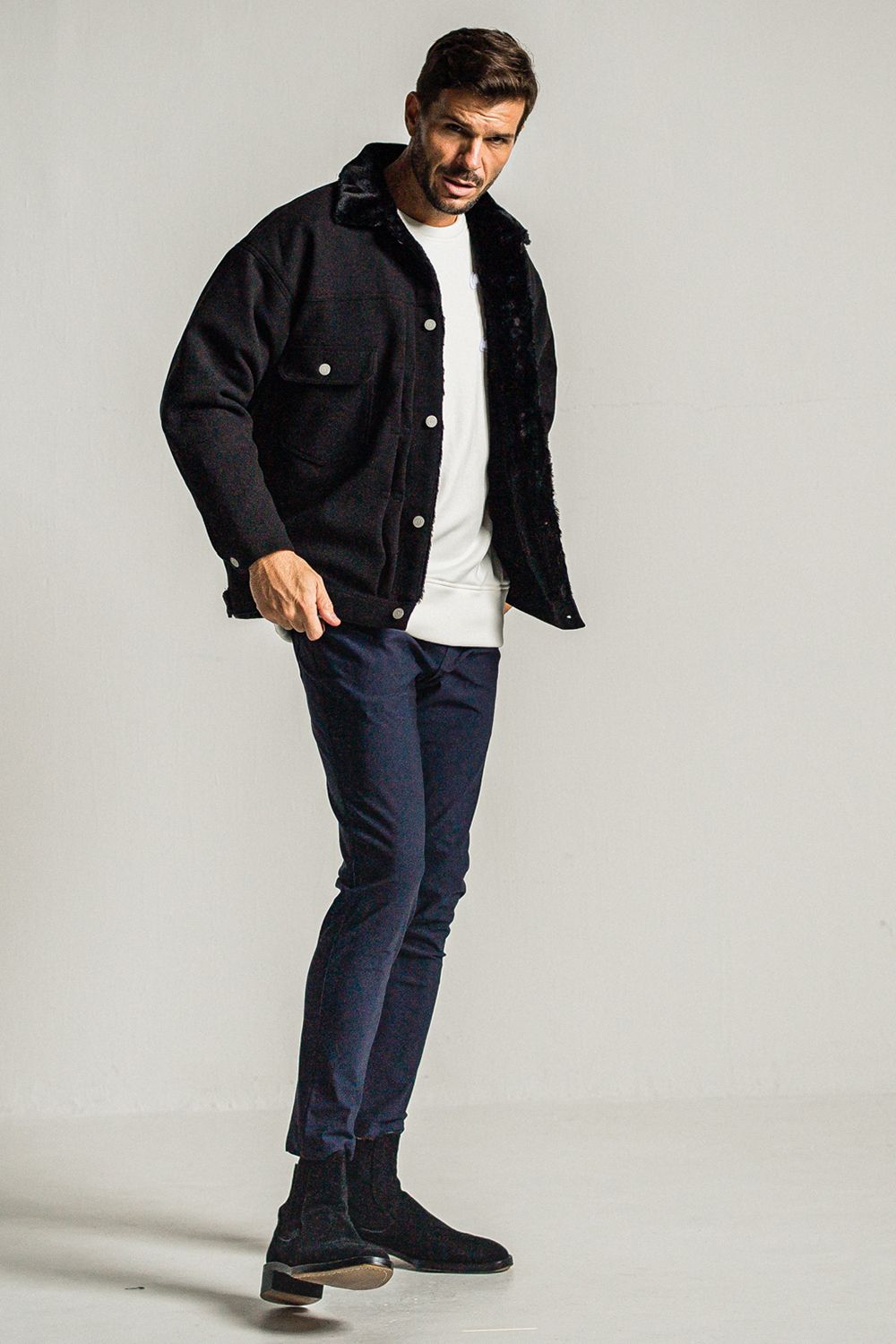 RC CHENILLE VELOURS FLEECE DROP TRAINER / RC シェニール ベロア フリース ドロップ トレーナー
