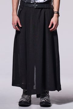 Voile Skirt Wide Tuck Slacks / ボイル スカート ワイド タック スラックス