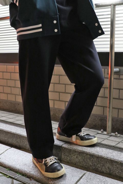 RESOUND CLOTHING 好評中の”RC Jersey OVER VARSITY JACKET”スタイル