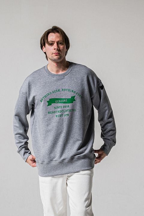 HF URAKE COLLEGE DROP TRAINER / 裏毛 カレッジロゴ ドロップ トレーナー