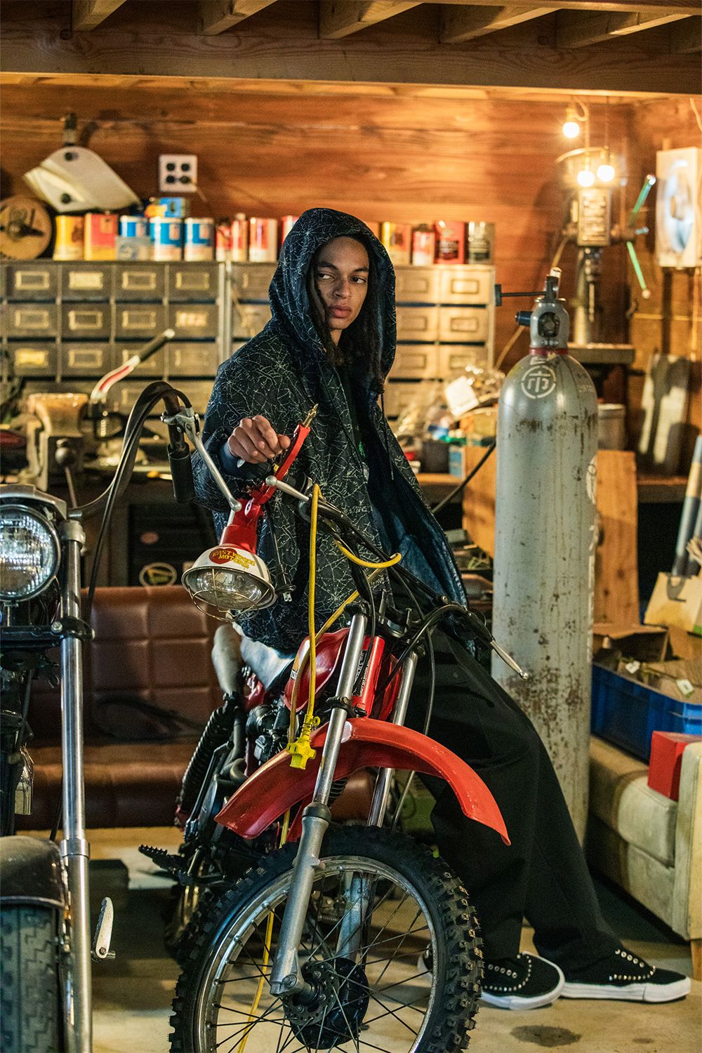 SPIDER JQD HOODIE / リバーシブル スパイダー ジャガード フーディ