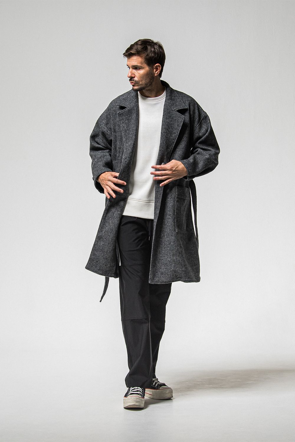 GOWN OVER COAT / オーバーサイズ ガウン コート