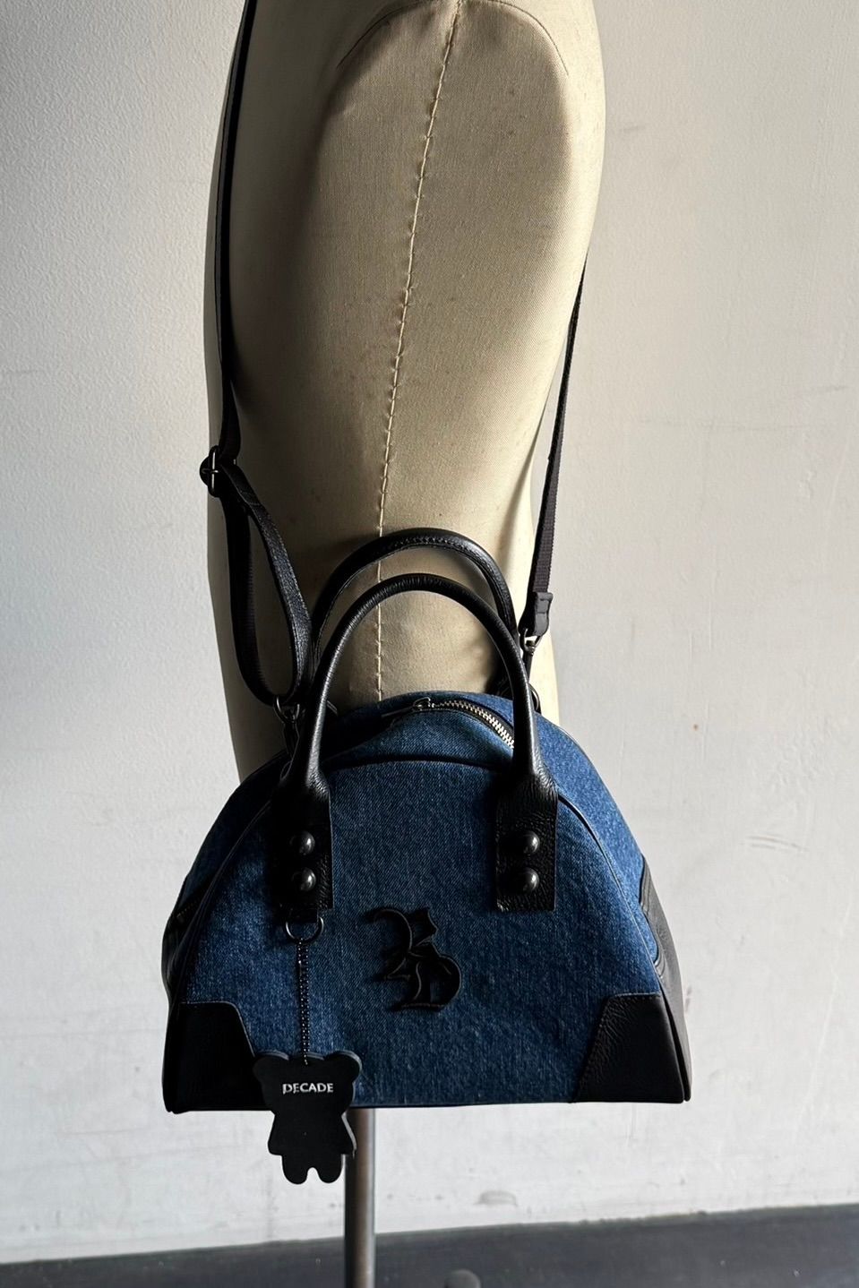 DENIM MINI BOSTON BAG / DECADEコラボ デニムミニボストンバッグ
