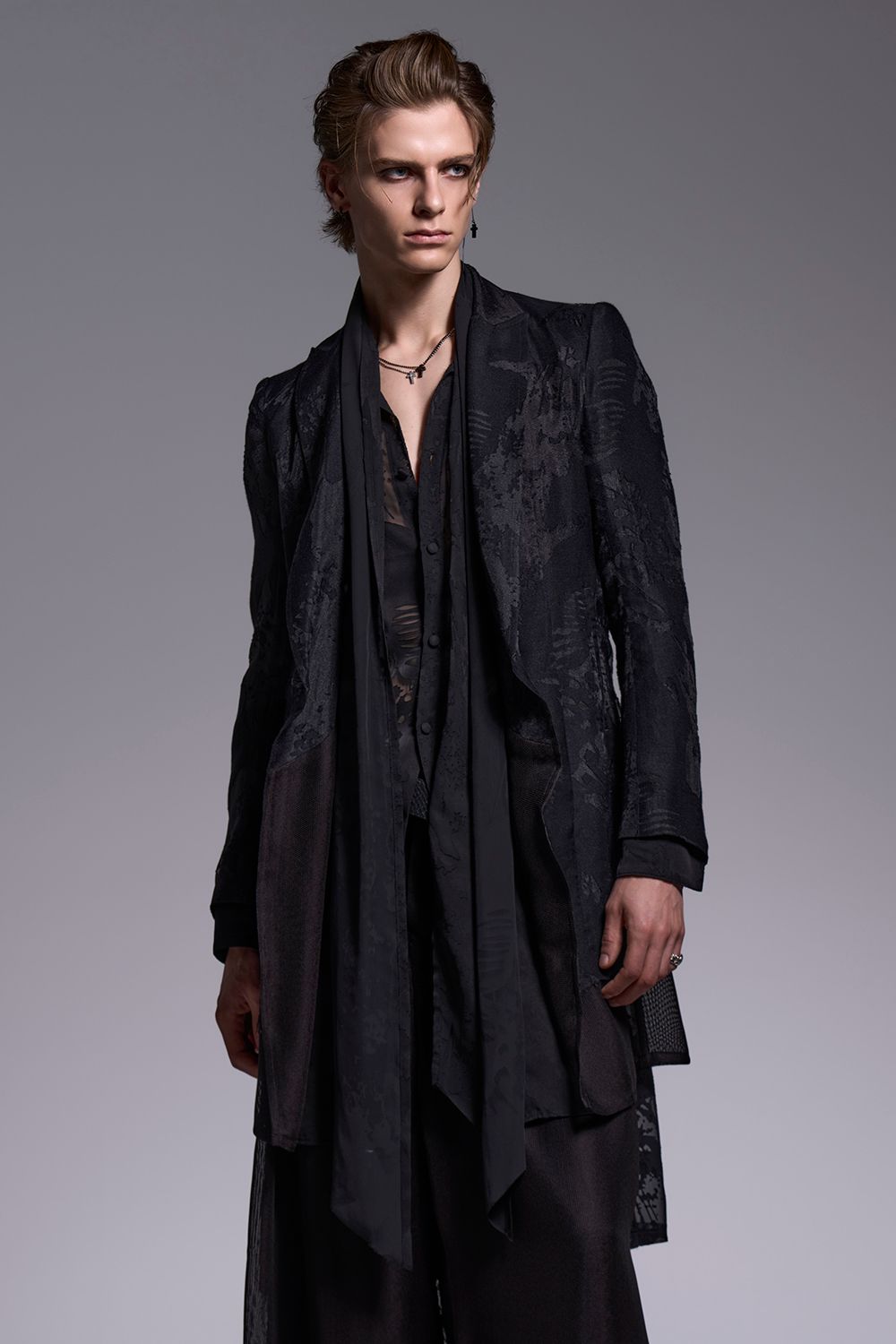 Shadow Butterfly Opal Stole Flare Shirt / シャドウバタフライ オパール ストールフレアシャツ