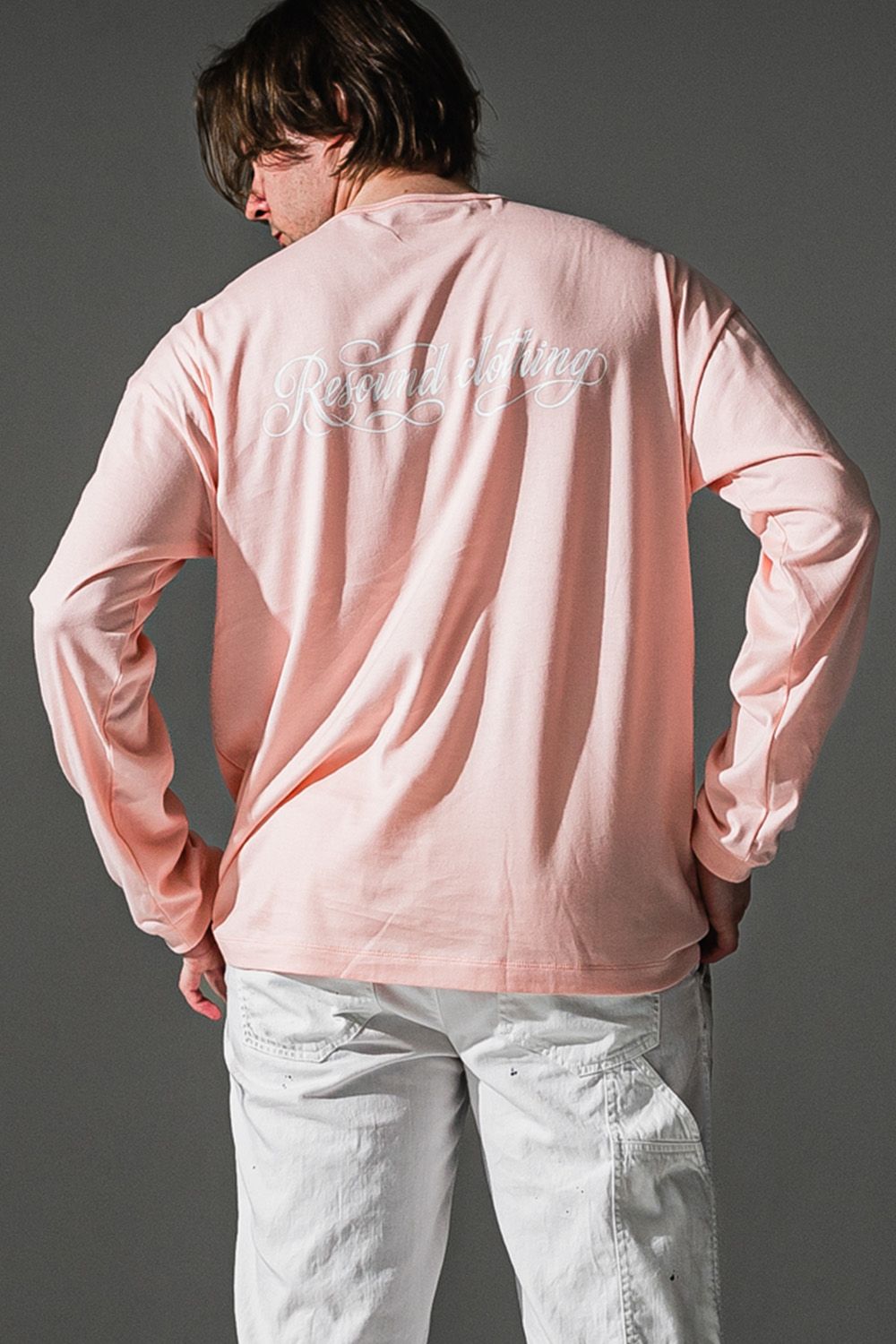 PIN ST RC OVER LONG SLEEVE TEE / ピンストライプ RC ロゴ  オーバー ロングスリーブ Tシャツ