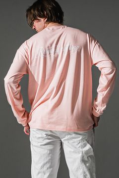 PIN ST RC OVER LONG SLEEVE TEE / ピンストライプ RC ロゴ  オーバー ロングスリーブ Tシャツ