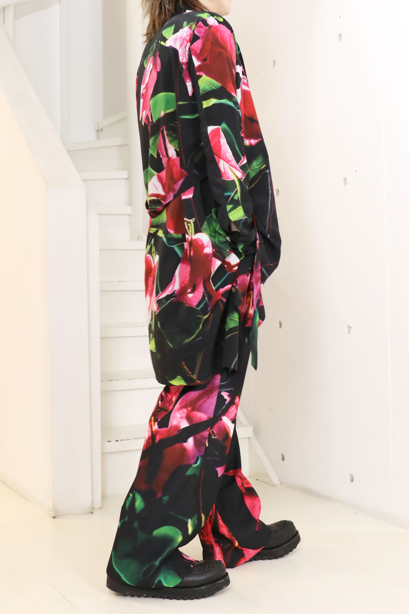 Eco Decine Bougainvillia Flare Shirt / ブーゲンビリア フレアシャツ