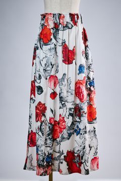 THE ONENESS-FLORA Shirring Skirt / ザワンネス フローラ シャーリング スカート