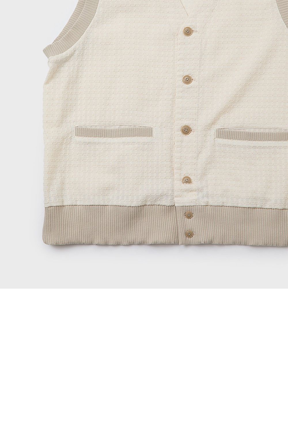 Dobby waffle vest / ドビー ワッフル ベスト