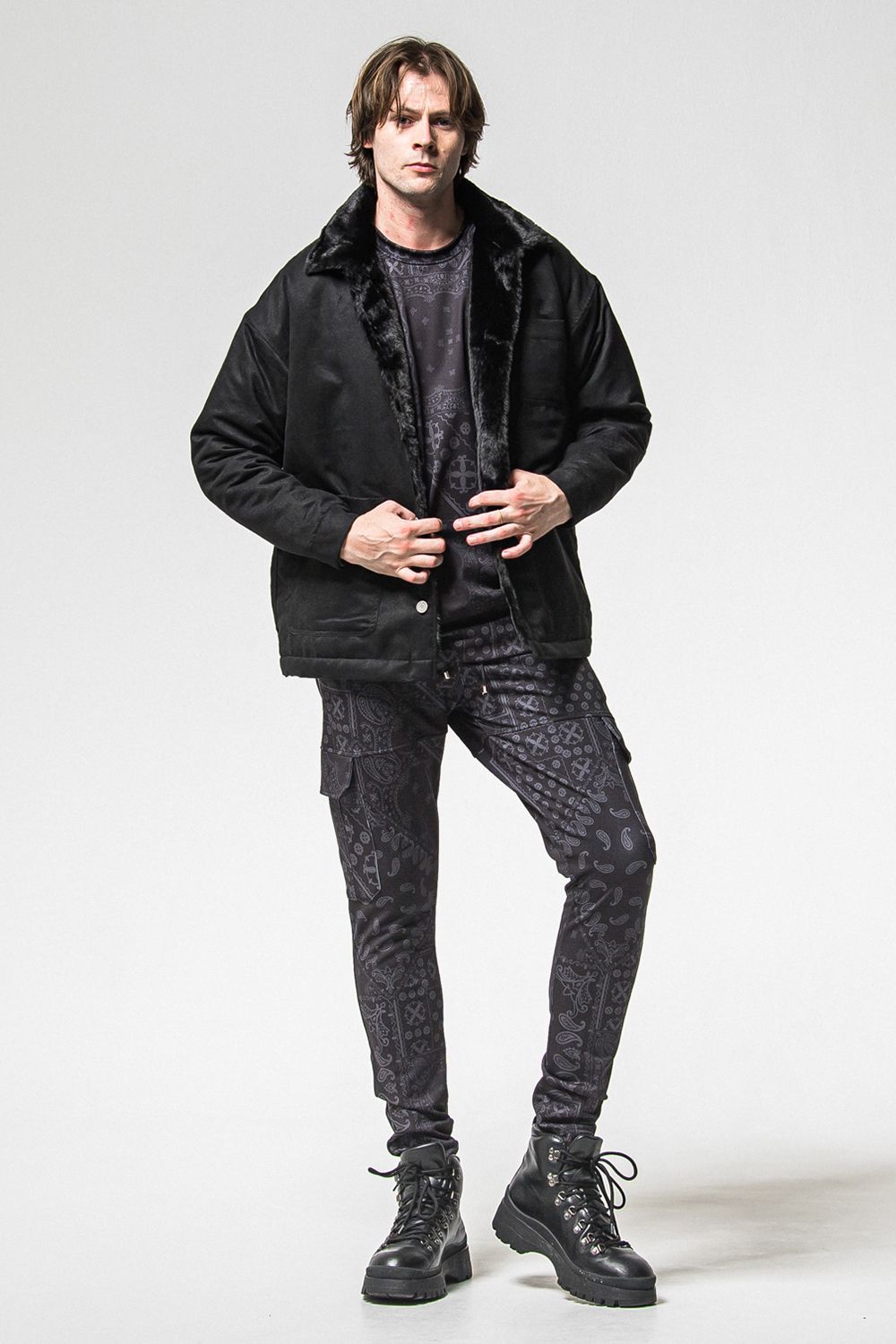 SUEDE FUR COVER ALL / スウェード ファー カバーオール