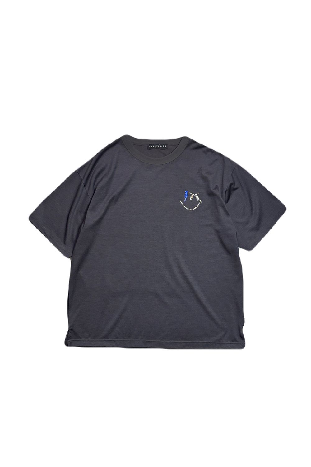 WO/JER S/TEE SMI/SWA / ウールジャージ スマイル スワロフスキー ショートスリーブ Tシャツ