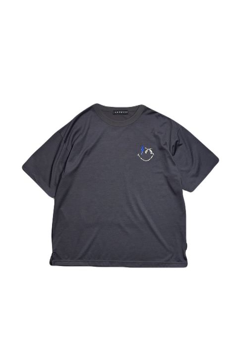 WO/JER S/TEE SMI/SWA / ウールジャージ スマイル スワロフスキー ショートスリーブ Tシャツ