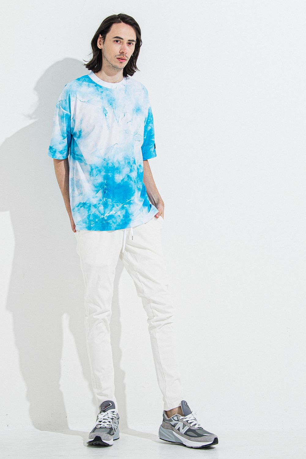MARBLE RASH OVER T / マーブル オーバーサイズ ラッシュガード Tシャツ