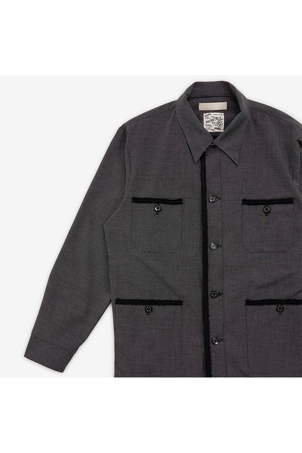 Lace tape shirt / レーステープ シャツ