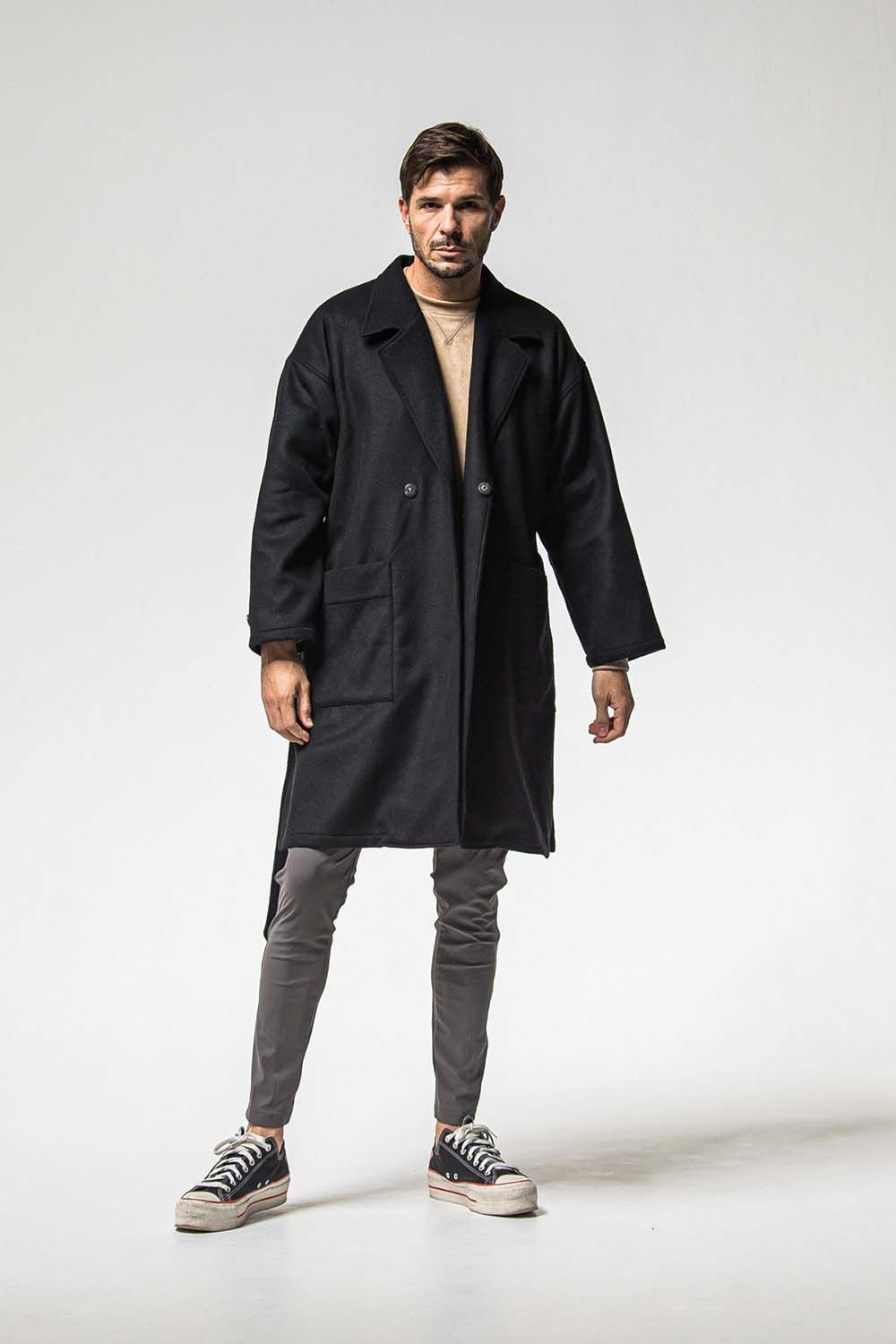 GOWN OVER COAT / オーバーサイズ ガウン コート