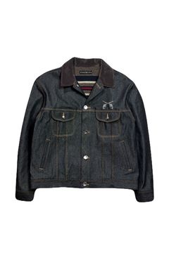 VIN/DEN/JK SWAR / ヴィンテージ デニム ジャケット / スワロフスキークリスタル