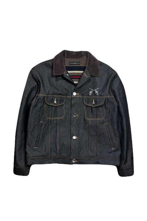 VIN/DEN/JK SWAR / ヴィンテージ デニム ジャケット / スワロフスキークリスタル