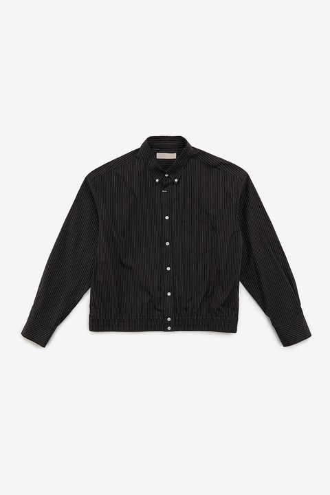 Short length striped shirt / ショートレングス ストライプ シャツ