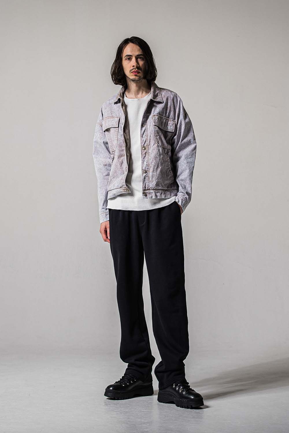 AZE WIDE TUCK PANTS / 畔編み ワイドタックパンツ
