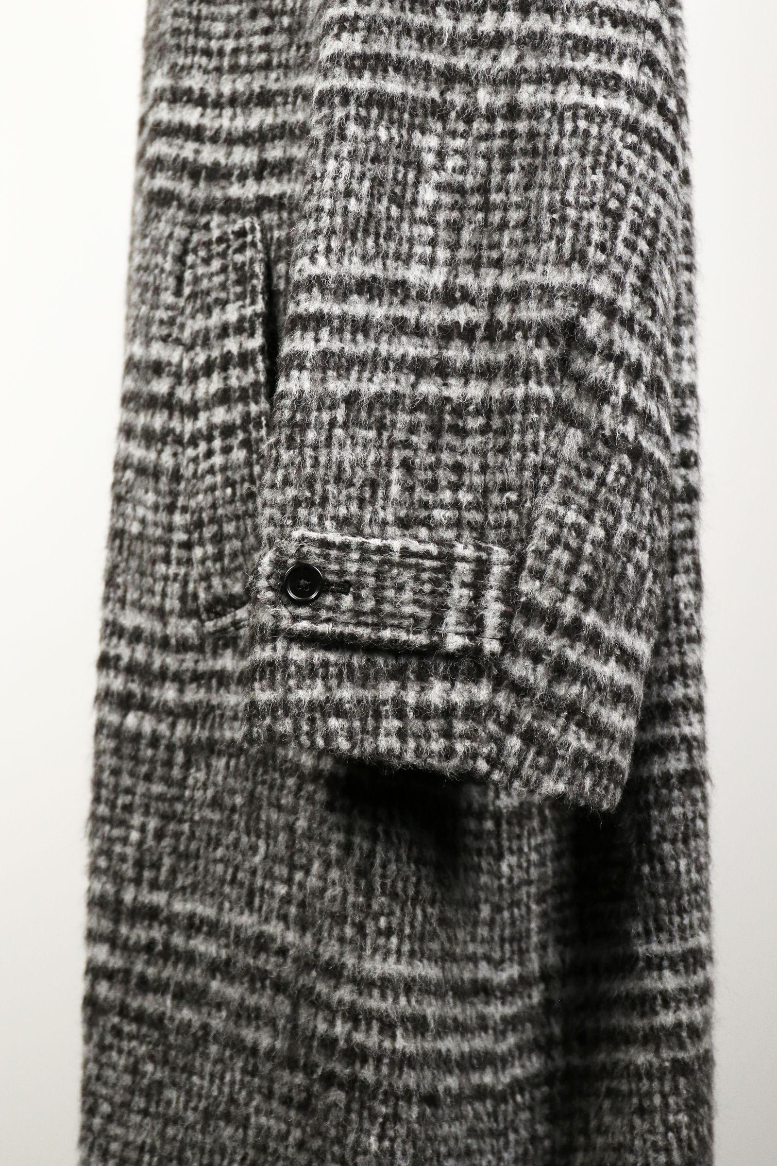 ALPACA SHAGGY PLAID WALK ABOUT COAT / アルパカシャギープレイド ウォークアバウトコート
