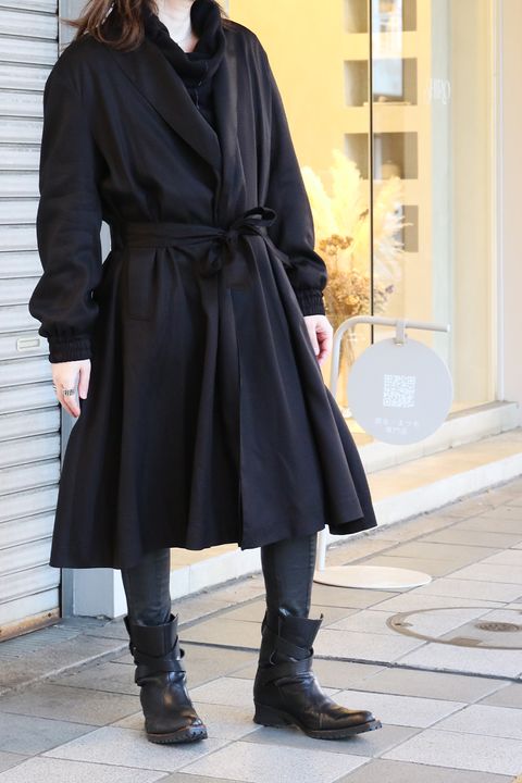 《kiryuyrik》Tencel Gabardine Drape Coat