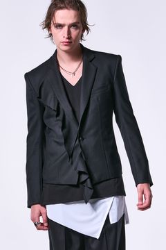 72Saxony Frill Jacket / サキソニーウール フリルジャケット