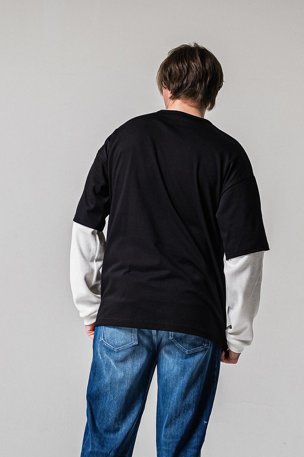 FAKE LAYERED WAFFLE LONG SLEEVE / フェイクレイヤード ワッフル ロングスリーブ