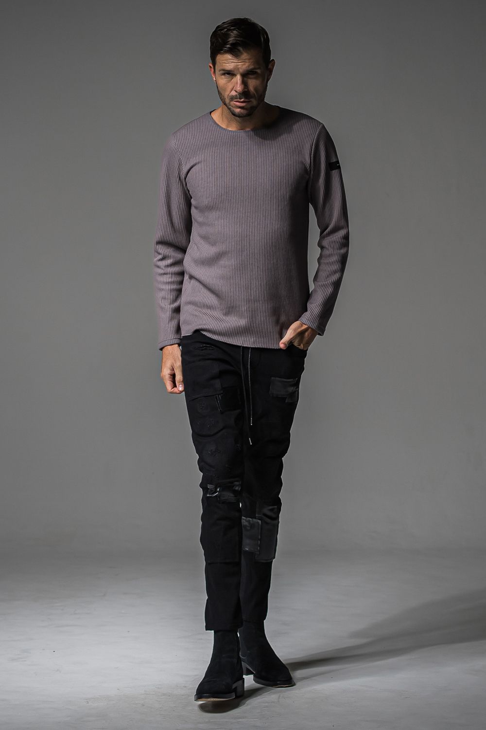 CUTOFF RAIL LONG SLEEVE / カットオフ ロングスリーブ