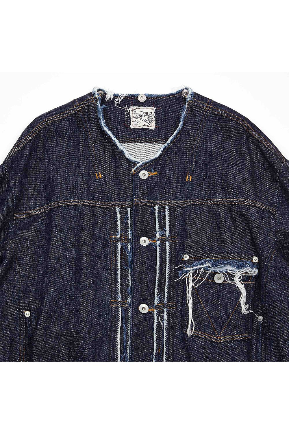 Loose twist yarn denim BL / ルーズ ツイスト ヤーン デニム ブルゾン