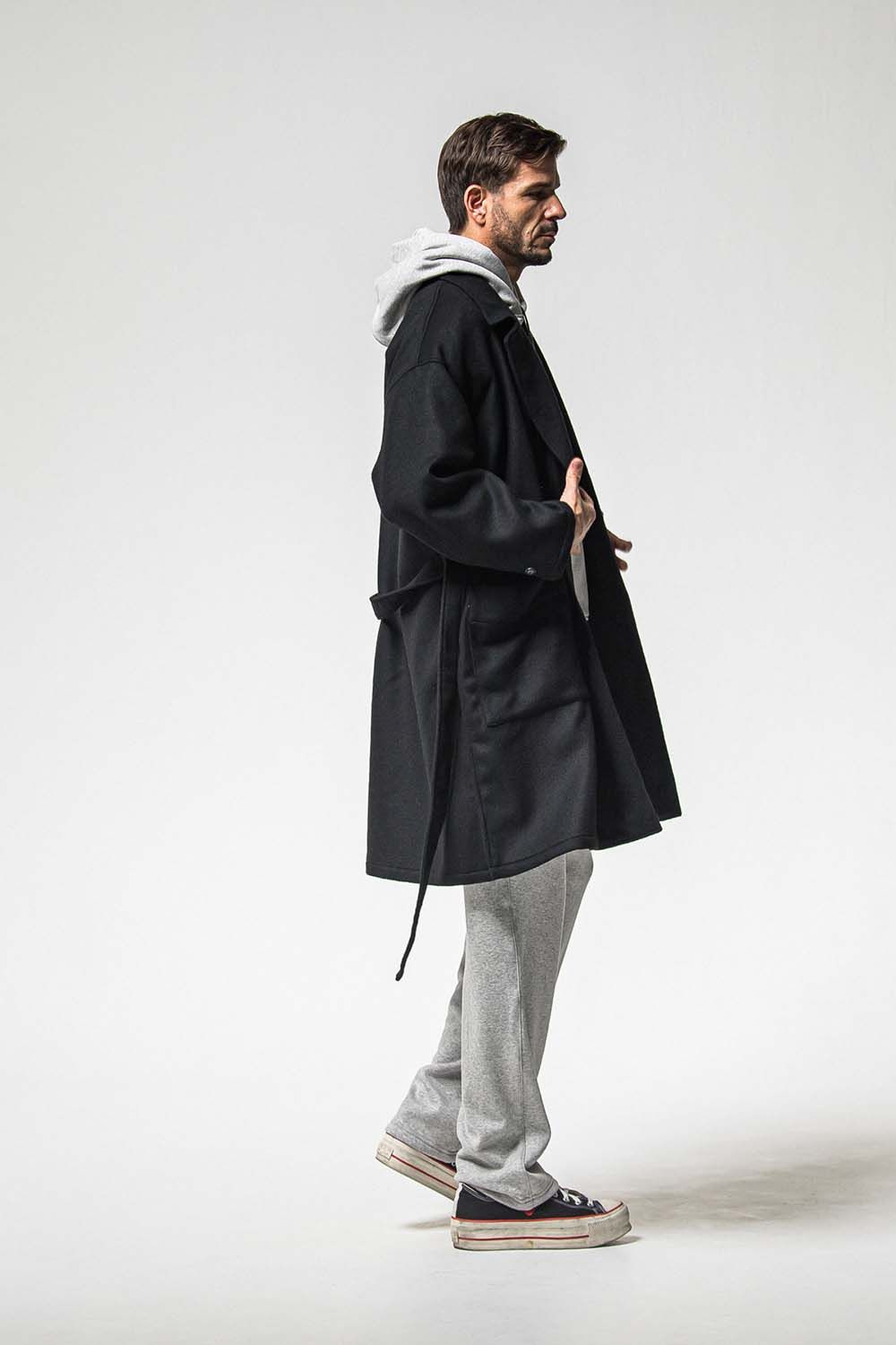 GOWN OVER COAT / オーバーサイズ ガウン コート