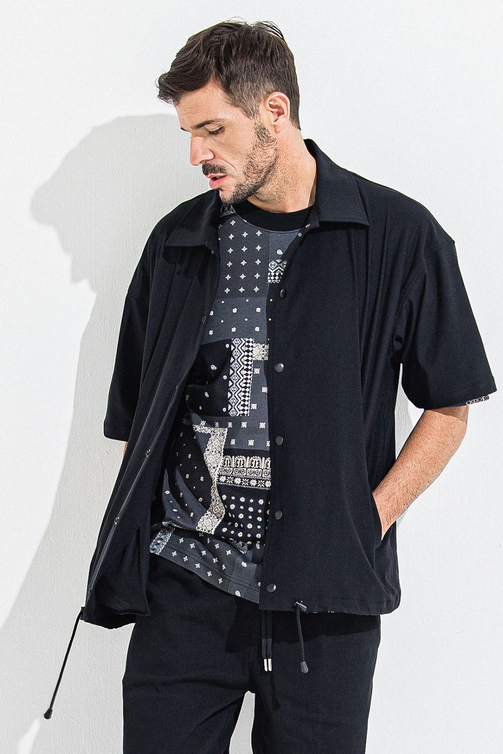 NYLON HALF COACH JACKET / ナイロン ハーフ コーチジャケット